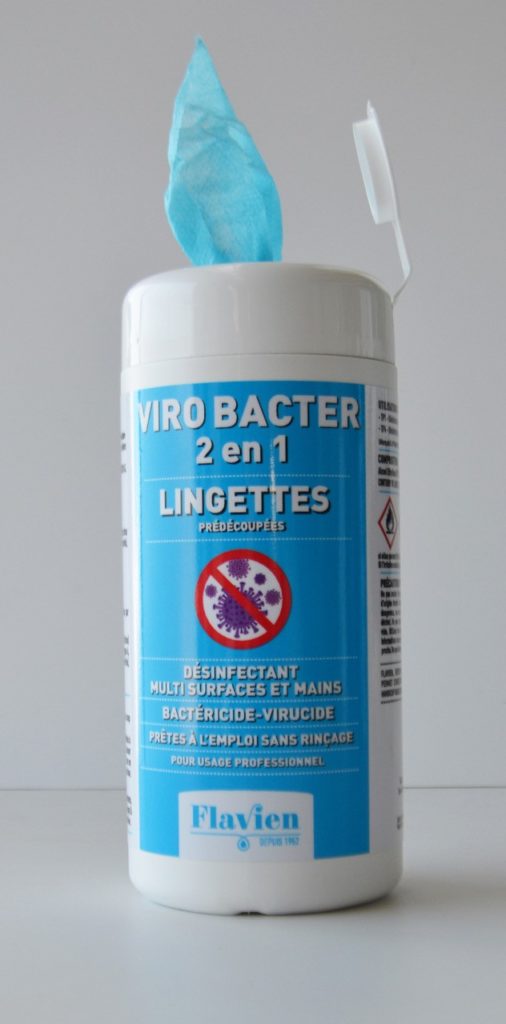 Lingette Virucide Désinfection COVID EN 14476 pour les Mains - YLEA